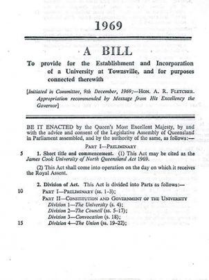 ϲʿ of North Queensland Bill 1969